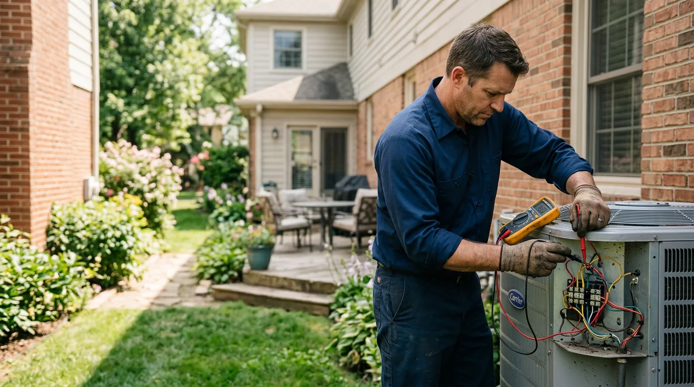 HVAC technician working near Jordanville, NY
